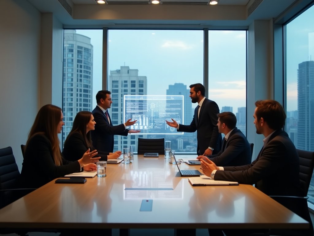 InnovateConsult team in discussion